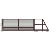 PP002 (P82) COLORE II Брама розсувна